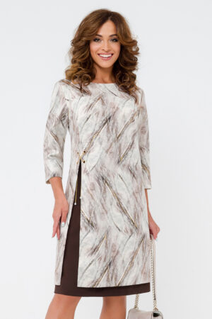 Платье Саваж (48-54) мраморный