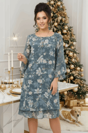 Платье Бетани (46-58) малахитовое