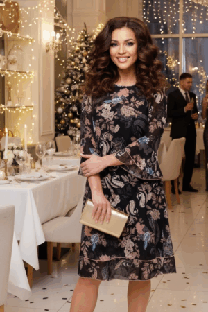 Платье Бетани (46-56) кофейное