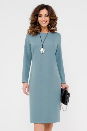 Платье Аделина (48-54) серо-голубой