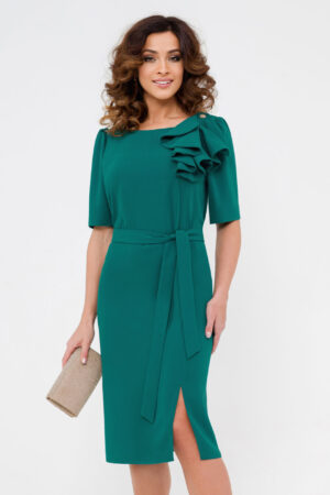 Платье Элеонора(46-56)изумрудный